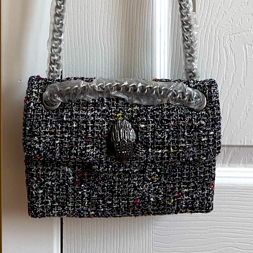 Kurt Geiger tweed mini Kensington crossbody bag